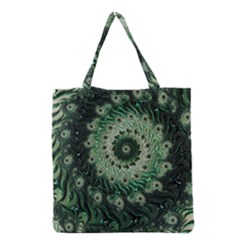 Fractal Art Spiral Mathematical Grocery Tote Bag