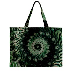 Fractal Art Spiral Mathematical Zipper Mini Tote Bag by Pakrebo