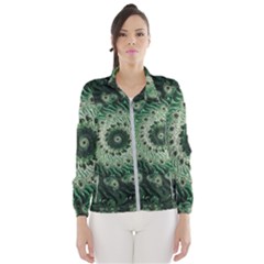 Fractal Art Spiral Mathematical Windbreaker (Women)