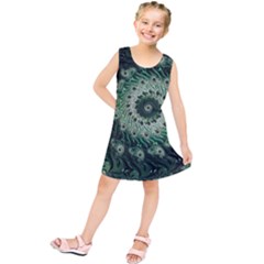 Fractal Art Spiral Mathematical Kids  Tunic Dress