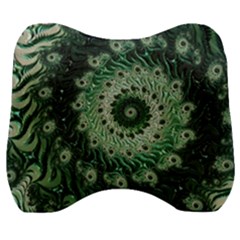 Fractal Art Spiral Mathematical Velour Head Support Cushion