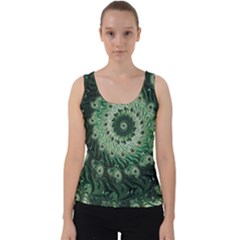 Fractal Art Spiral Mathematical Velvet Tank Top