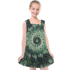 Fractal Art Spiral Mathematical Kids  Cross Back Dress