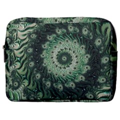 Fractal Art Spiral Mathematical Make Up Pouch (Large)