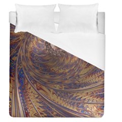 Swirl Fractal Fantasy Whirl Duvet Cover (queen Size) by Pakrebo