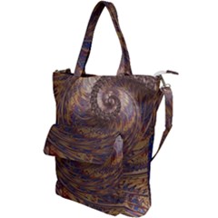 Swirl Fractal Fantasy Whirl Shoulder Tote Bag by Pakrebo