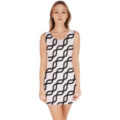 Diagonal Stripe Pattern Bodycon Dress by Pakrebo