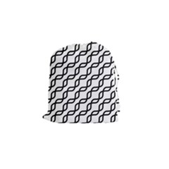 Diagonal Stripe Pattern Drawstring Pouch (small) by Pakrebo