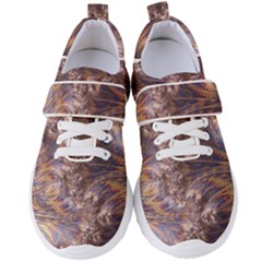 Puckered Fractal Artwork Design Women s Velcro Strap Shoes