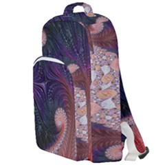 Fractal Art Artwork Design Double Compartment Backpack by Pakrebo