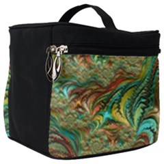 Fractal Artwork Pattern Digital Make Up Travel Bag (big) by Pakrebo