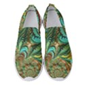 Fractal Artwork Pattern Digital Women s Slip On Sneakers View1