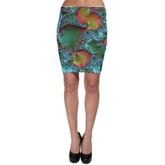 Fractal Art Colorful Pattern Bodycon Skirt