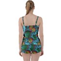 Fractal Art Colorful Pattern Tie Front Two Piece Tankini View2