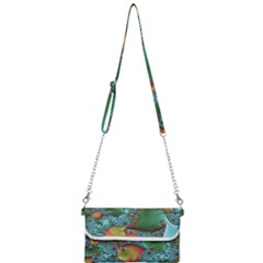 Fractal Art Colorful Pattern Mini Crossbody Handbag