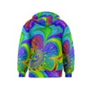 Fractal Neon Art Artwork Fantasy Kids  Zipper Hoodie View2