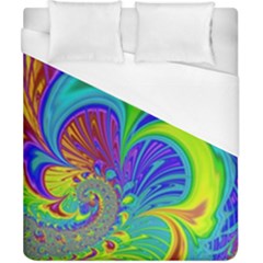 Fractal Neon Art Artwork Fantasy Duvet Cover (California King Size)