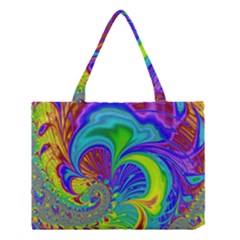 Fractal Neon Art Artwork Fantasy Medium Tote Bag