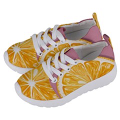 Pop Art Orange  Kids  Lightweight Sports Shoes by Valentinaart