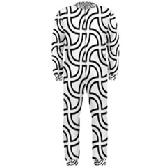 Pattern Monochrome Repeat Onepiece Jumpsuit (men)  by Pakrebo
