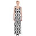 Ellipse Pattern Ellipse Dot Pattern Maxi Thigh Split Dress View1