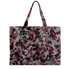 Gray Facets Zipper Mini Tote Bag by artifiart