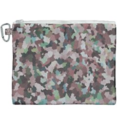 Gray Facets Canvas Cosmetic Bag (xxxl) by artifiart