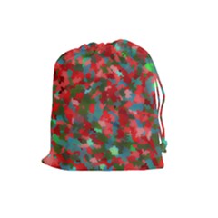 Redness Drawstring Pouch (large) by artifiart