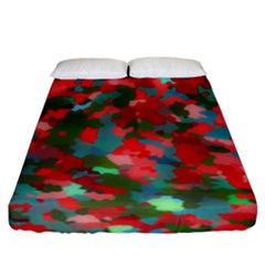 Redness Fitted Sheet (king Size) by artifiart