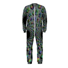 Fractal Rainbow Art Artwork Design Onepiece Jumpsuit (kids) by Pakrebo