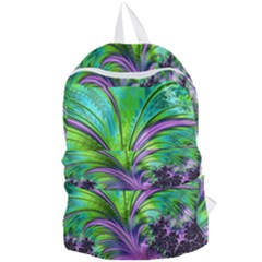 Fractal Art Artwork Feather Swirl Foldable Lightweight Backpack by Pakrebo