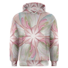 Pink Blue Flower Blossom Rose Men s Overhead Hoodie