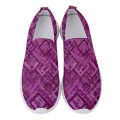 Purple Pattern Background Women s Slip On Sneakers by Pakrebo