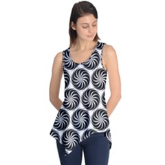 Pattern Swirl Spiral Repeating Sleeveless Tunic by Pakrebo