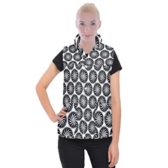 Pattern Swirl Spiral Repeating Women s Button Up Vest by Pakrebo