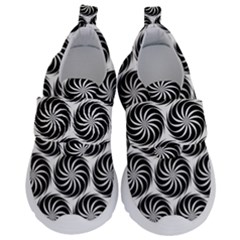 Pattern Swirl Spiral Repeating Kids  Velcro No Lace Shoes by Pakrebo