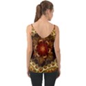 Dawn Day Fractal Sunny Gold Red Chiffon Cami View2