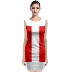 Flag Of Allies Of World War Two Sleeveless Velvet Midi Dress