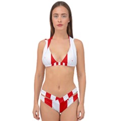 Flag Of Allies Of World War Two Double Strap Halter Bikini Set by abbeyz71