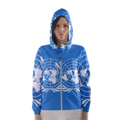 Flag Of United Nations Hooded Windbreaker (women)