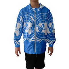 Flag Of United Nations Hooded Windbreaker (kids) by abbeyz71