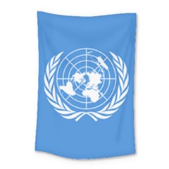 Flag Of United Nations Small Tapestry by abbeyz71