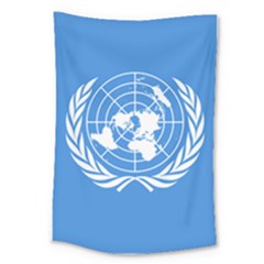 Flag Of United Nations Large Tapestry by abbeyz71