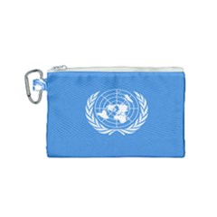 Flag Of United Nations Canvas Cosmetic Bag (small) by abbeyz71