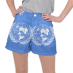 Flag Of United Nations, 1945-1947 Stretch Ripstop Shorts by abbeyz71