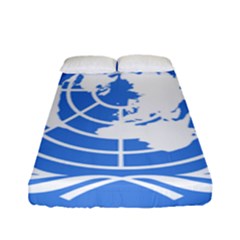 Square Flag Of United Nations Fitted Sheet (full/ Double Size) by abbeyz71