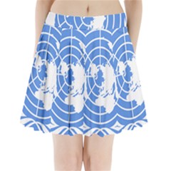 Square Flag Of United Nations Pleated Mini Skirt by abbeyz71