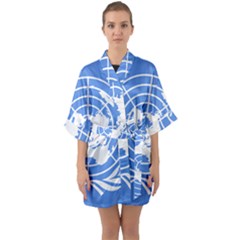 Square Flag Of United Nations Quarter Sleeve Kimono Robe by abbeyz71