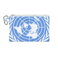 Square Flag Of United Nations Canvas Cosmetic Bag (medium) by abbeyz71