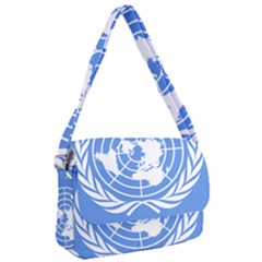 Square Flag Of United Nations Courier Bag by abbeyz71